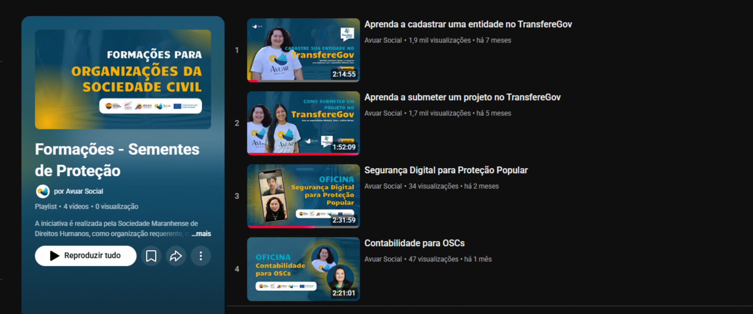 Projeto fortalece OSCs com ciclo de formações sobre gestão, segurança e sustentabilidade institucional 